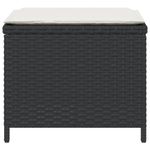 Casa si Gradina - Gradina si terasa - Mobilier exterior - Scaune si sezlonguri gradina - Scaune de gradina cu perne, 4 buc. negru 41x41x36 cm poliratan - Infinity.ro