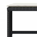 Casa si Gradina - Gradina si terasa - Mobilier exterior - Scaune si sezlonguri gradina - Scaune de gradina cu perne, 4 buc. negru 41x41x36 cm poliratan - Infinity.ro