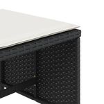 Casa si Gradina - Gradina si terasa - Mobilier exterior - Scaune si sezlonguri gradina - Scaune de gradina cu perne, 4 buc. negru 41x41x36 cm poliratan - Infinity.ro