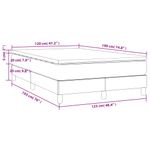 Casa si Gradina - Mobilier - Paturi si accesorii - Paturi - Pat box spring cu saltea, alb, 120x190 cm, piele ecologica - Infinity.ro