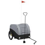 Sport si Outdoor - Ciclism - Accesorii pentru biciclete - Remorci biciclete - Remorca pentru biciclete, negru și gri, 45 kg, fier, mărime 68x133x68 cm - Infinity.ro
