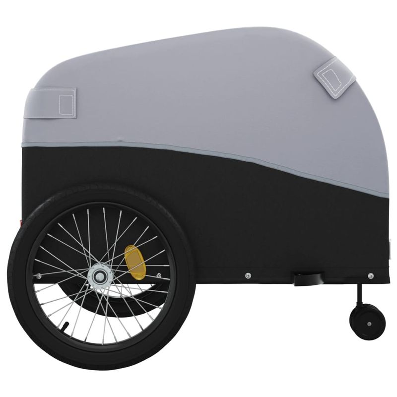 Sport si Outdoor - Ciclism - Accesorii pentru biciclete - Remorci biciclete - Remorca pentru biciclete, negru și gri, 45 kg, fier, mărime 68x133x68 cm - Infinity.ro