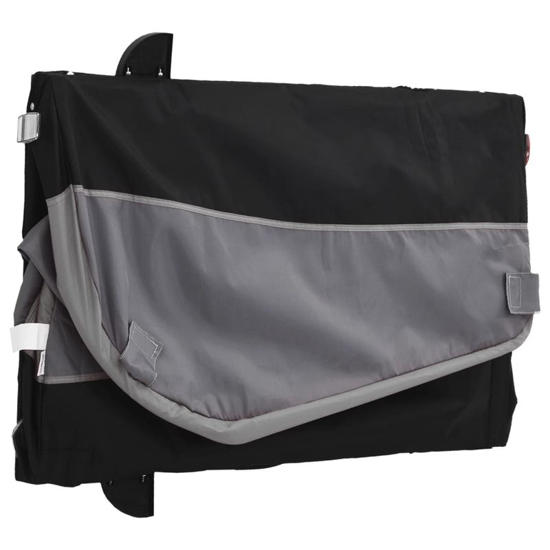 Sport si Outdoor - Ciclism - Accesorii pentru biciclete - Remorci biciclete - Remorca pentru biciclete, negru și gri, 45 kg, fier, mărime 68x133x68 cm - Infinity.ro