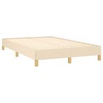 Casa si Gradina - Mobilier - Paturi si accesorii - Paturi - Pat cu arcuri, saltea si LED, crem, 120x190 cm, textil - Infinity.ro