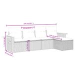 Casa si Gradina - Gradina si terasa - Mobilier exterior - Seturi mobila gradina - Set canapea de gradina cu perne, 5 piese, gri, poliratan - Infinity.ro