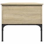 Casa si Gradina - Mobilier - Mese si birouri - Masute de cafea - Masuta cafea stejar sonoma 100x50x45 cm lemn prelucrat si metal - Infinity.ro