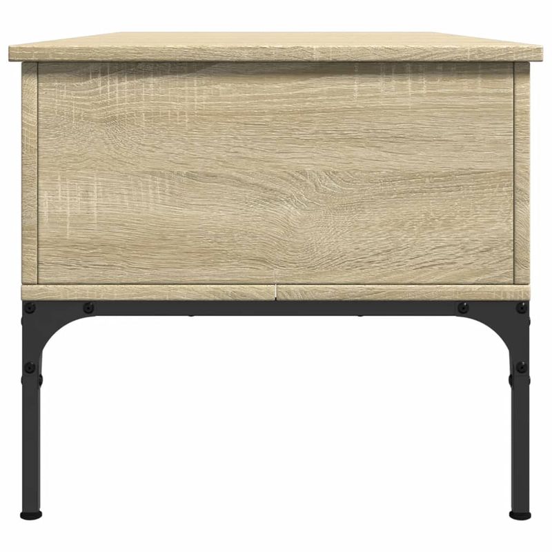 Casa si Gradina - Mobilier - Mese si birouri - Masute de cafea - Masuta cafea stejar sonoma 100x50x45 cm lemn prelucrat si metal - Infinity.ro