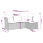Casa si Gradina - Gradina si terasa - Mobilier exterior - Seturi mobila gradina - Set canapele de gradina, 4 piese, cu perne, mix bej, poliratan - Infinity.ro