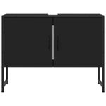 Casa si Gradina - Mobilier - Mobilier baie - Corpuri baie - Dulap chiuveta de baie, negru, 80x33x60 cm, lemn compozit - Infinity.ro