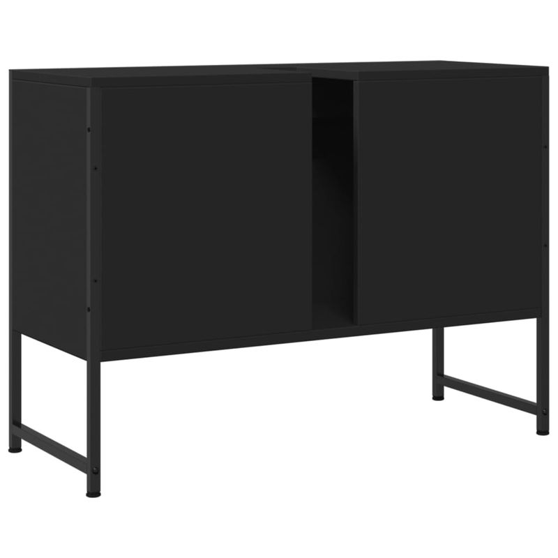 Casa si Gradina - Mobilier - Mobilier baie - Corpuri baie - Dulap chiuveta de baie, negru, 80x33x60 cm, lemn compozit - Infinity.ro