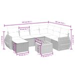 Casa si Gradina - Gradina si terasa - Mobilier exterior - Seturi mobila gradina - Set canapele de gradina cu perne, 8 piese, gri, poliratan - Infinity.ro
