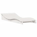 Casa si Gradina - Gradina si terasa - Mobilier exterior - Scaune si sezlonguri gradina - Sezlong, alb, 205x80x31,5 cm, lemn masiv de pin - Infinity.ro