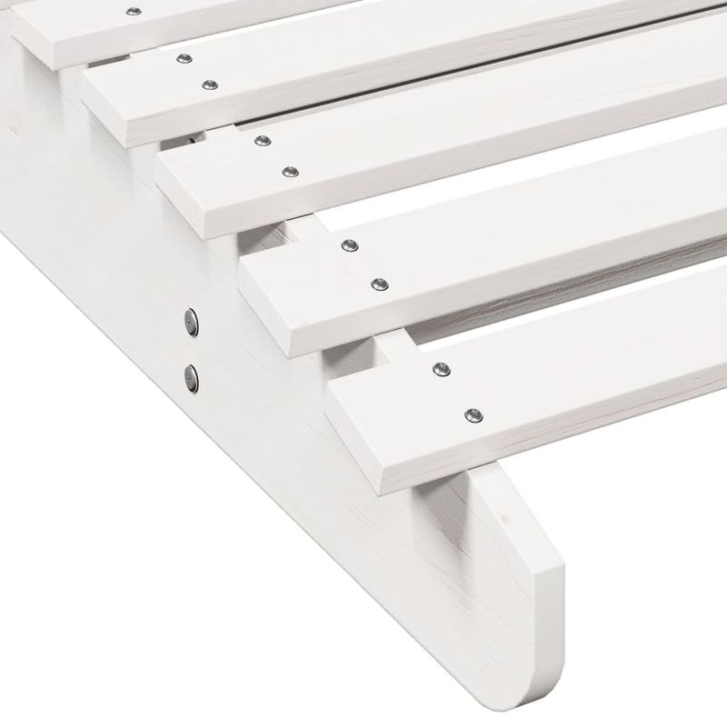 Casa si Gradina - Gradina si terasa - Mobilier exterior - Scaune si sezlonguri gradina - Sezlong, alb, 205x80x31,5 cm, lemn masiv de pin - Infinity.ro