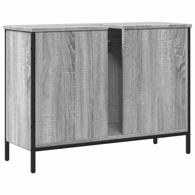 Casa si Gradina - Mobilier - Mobilier baie - Comode baie - Comoda chiuveta baie, gri sonoma, 80x30x60 cm, lemn prelucrat - Infinity.ro