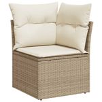 Casa si Gradina - Gradina si terasa - Mobilier exterior - Seturi mobila gradina - Set canapele de gradina cu perne, 10 piese, bej, poliratan - Infinity.ro