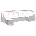 Casa si Gradina - Gradina si terasa - Mobilier exterior - Seturi mobila gradina - Set canapele de gradina, 7 piese, cu perne, gri, poliratan - Infinity.ro