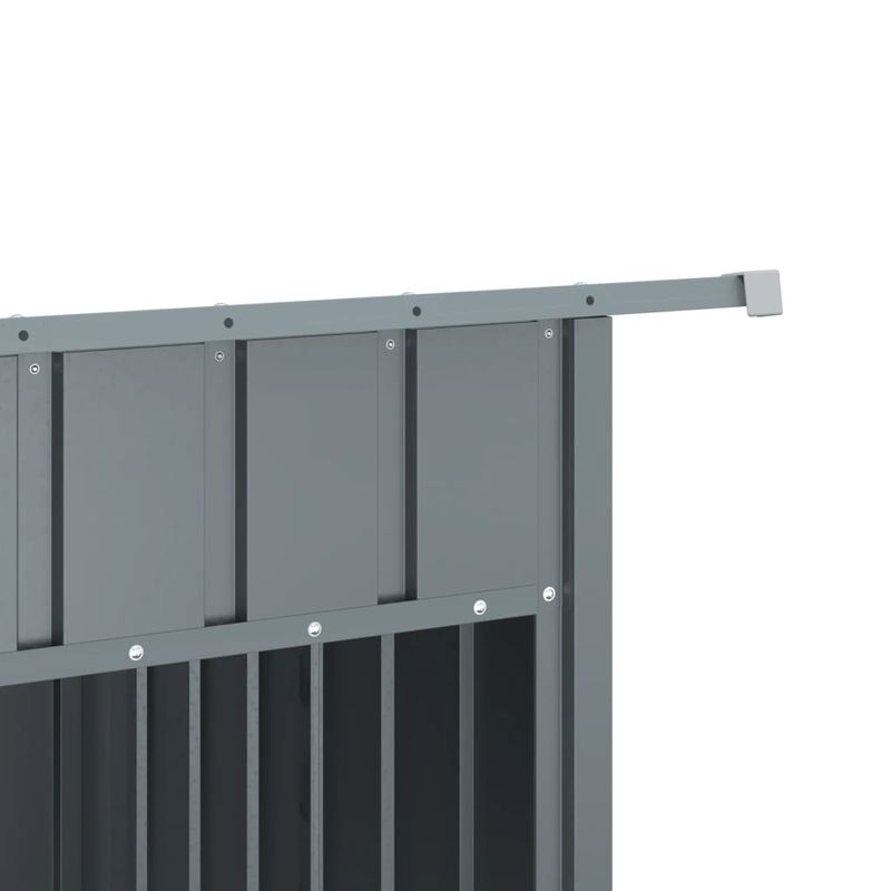 Petshop - Accesorii petshop - Culcusuri si custi - Custi interior si exterior - Cusca caine cu acoperis antracit 153x91x110 cm otel galvanizat - Infinity.ro
