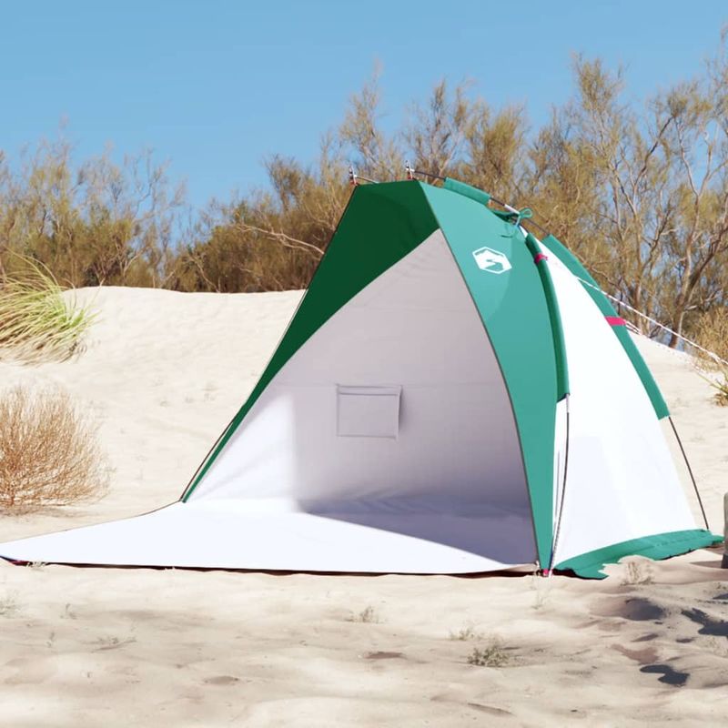Sport si Outdoor - Camping - Corturi camping - Cort de plaja, verde marin, 268x223x125 cm, tafta 185T - Infinity.ro