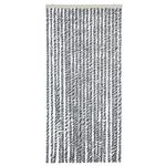 Casa si Gradina - Textile si covoare - Rulouri si jaluzele - Perdele pentru insecte, gri și alb-negru, 90x220 cm, chenille - Infinity.ro