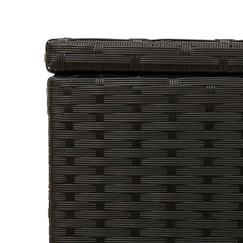 Casa si Gradina - Gradina si terasa - Mobilier exterior - Dulapuri si lazi depozitare exterior - Lada depozitare de gradina cu roti, negru, 190 L, poliratan - Infinity.ro