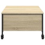 Casa si Gradina - Mobilier - Mese si birouri - Masute de cafea - Masuta cafea cu roti stejar sonoma 91x55x34 cm lemn prelucrat - Infinity.ro