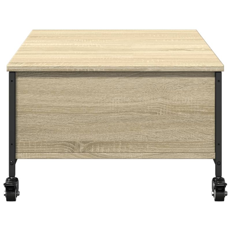 Casa si Gradina - Mobilier - Mese si birouri - Masute de cafea - Masuta cafea cu roti stejar sonoma 91x55x34 cm lemn prelucrat - Infinity.ro