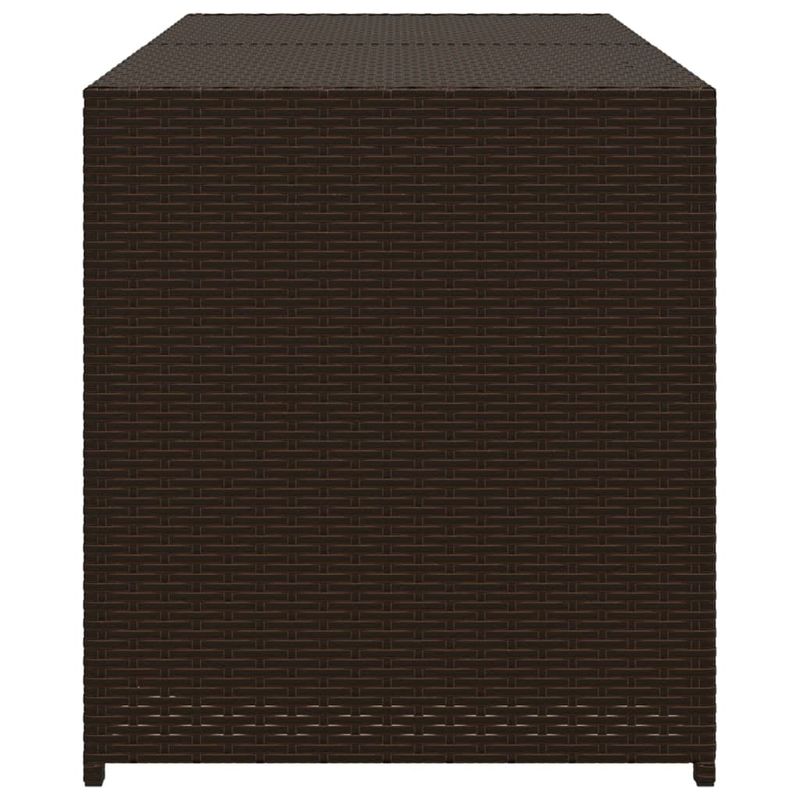 Casa si Gradina - Gradina si terasa - Mobilier exterior - Dulapuri si lazi depozitare exterior - Lada de depozitare pentru gradina, maro, 283 L, poliratan - Infinity.ro