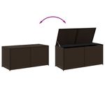 Casa si Gradina - Gradina si terasa - Mobilier exterior - Dulapuri si lazi depozitare exterior - Lada de depozitare pentru gradina, maro, 283 L, poliratan - Infinity.ro