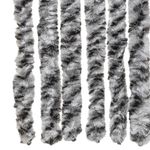 Casa si Gradina - Textile si covoare - Perdele si draperii - Perdele - Perdele pentru insecte, gri si alb-negru, 100x220 cm, chenille - Infinity.ro