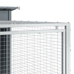 Petshop - Accesorii petshop - Culcusuri si custi - Custi interior si exterior - Cusca de caini cu tarc, antracit 153x194x110 cm otel galvanizat - Infinity.ro