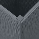 Casa si Gradina - Gradinarit si plante - Plante si ghivece - Ghivece si suporturi - Jardiniere de gradina, 2 buc., gri, 32,5x32,5x57 cm, PP - Infinity.ro