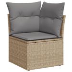 Casa si Gradina - Gradina si terasa - Mobilier exterior - Seturi mobila gradina - Set canapele de gradina, 8 piese, cu perne, bej, poliratan - Infinity.ro