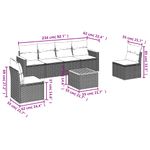 Casa si Gradina - Gradina si terasa - Mobilier exterior - Seturi mobila gradina - Set canapele de gradina cu perne, 7 piese, negru, poliratan - Infinity.ro