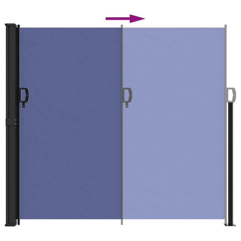 Casa si Gradina - Gradina si terasa - Umbrele si pavilioane - Umbrele - Copertina laterala retractabila, albastru, 180x500 cm - Infinity.ro