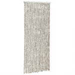 Casa si Gradina - Textile si covoare - Perdele si draperii - Perdele - Perdea pentru insecte gri deschis si gri inchis90x200cm chenille - Infinity.ro
