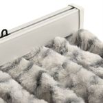 Casa si Gradina - Textile si covoare - Perdele si draperii - Perdele - Perdea pentru insecte gri deschis si gri inchis90x200cm chenille - Infinity.ro