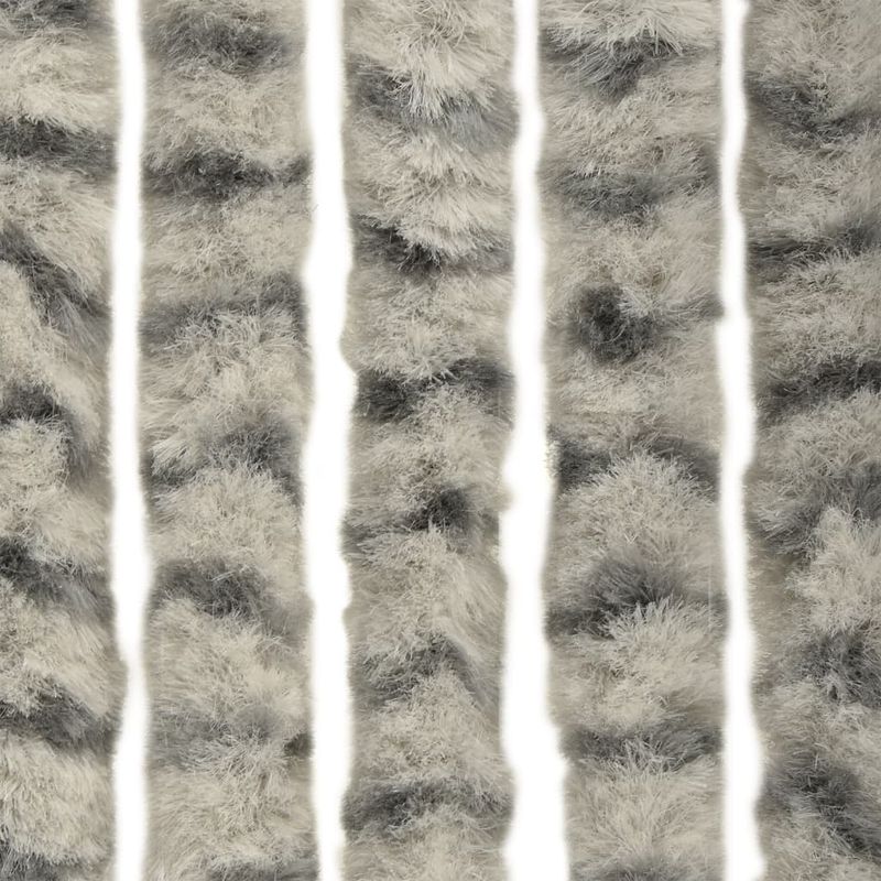 Casa si Gradina - Textile si covoare - Perdele si draperii - Perdele - Perdea pentru insecte gri deschis si gri inchis90x200cm chenille - Infinity.ro