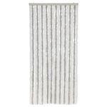 Casa si Gradina - Textile si covoare - Perdele si draperii - Perdele - Perdea pentru insecte, gri deschis si alb, 100x220 cm, chenille - Infinity.ro