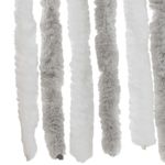 Casa si Gradina - Textile si covoare - Perdele si draperii - Perdele - Perdea pentru insecte, gri deschis si alb, 100x220 cm, chenille - Infinity.ro