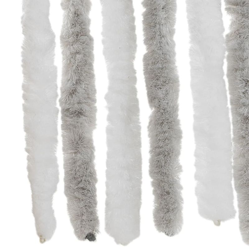 Casa si Gradina - Textile si covoare - Perdele si draperii - Perdele - Perdea pentru insecte, gri deschis si alb, 100x220 cm, chenille - Infinity.ro