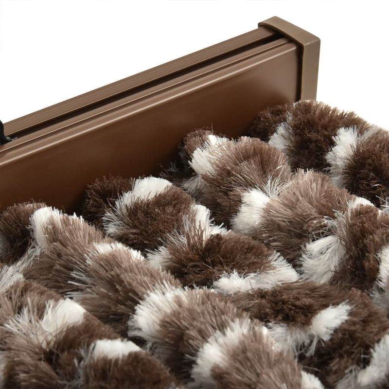 Casa si Gradina - Textile si covoare - Perdele si draperii - Perdele - Perdea pentru insecte, maro si alb, 100x230 cm, chenille - Infinity.ro