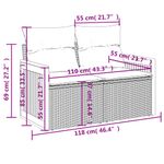 Casa si Gradina - Gradina si terasa - Mobilier exterior - Seturi mobila gradina - Set canapele de gradina, 12 piese, cu perne, negru, poliratan - Infinity.ro