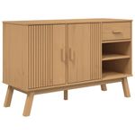 Casa si Gradina - Mobilier - Comode si corpuri - Comode - Dulap "OLDEN", maro, 114x43x73,5 cm, lemn masiv pin - Infinity.ro