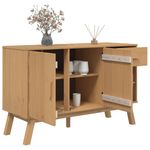 Casa si Gradina - Mobilier - Comode si corpuri - Comode - Dulap "OLDEN", maro, 114x43x73,5 cm, lemn masiv pin - Infinity.ro