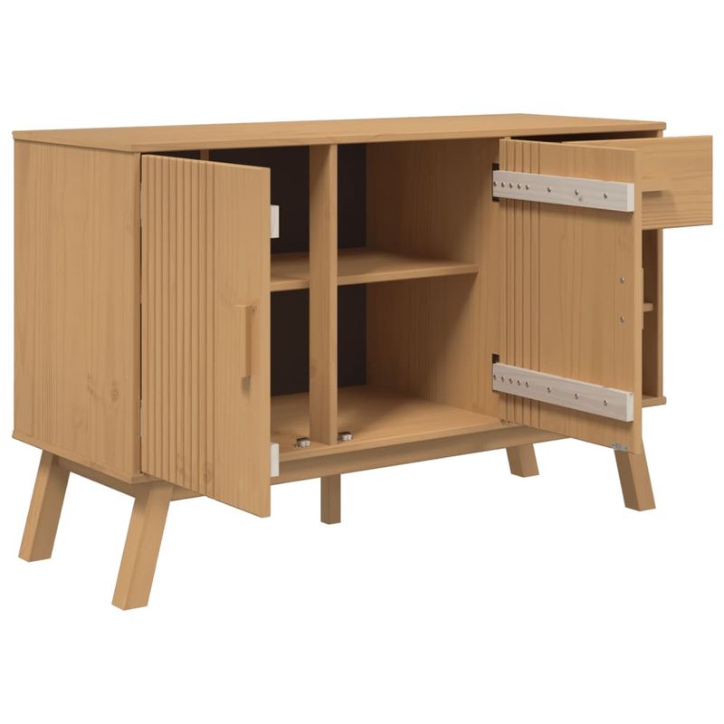 Casa si Gradina - Mobilier - Comode si corpuri - Comode - Dulap "OLDEN", maro, 114x43x73,5 cm, lemn masiv pin - Infinity.ro