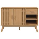 Casa si Gradina - Mobilier - Comode si corpuri - Comode - Dulap "OLDEN", maro, 114x43x73,5 cm, lemn masiv pin - Infinity.ro