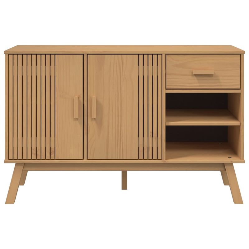 Casa si Gradina - Mobilier - Comode si corpuri - Comode - Dulap "OLDEN", maro, 114x43x73,5 cm, lemn masiv pin - Infinity.ro