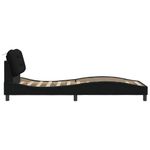 Casa si Gradina - Mobilier - Paturi si accesorii - Paturi - Cadru de pat cu tablie, negru, 90x190 cm, textil - Infinity.ro