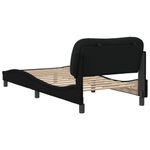 Casa si Gradina - Mobilier - Paturi si accesorii - Paturi - Cadru de pat cu tablie, negru, 90x190 cm, textil - Infinity.ro