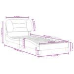 Casa si Gradina - Mobilier - Paturi si accesorii - Paturi - Cadru de pat cu tablie, negru, 90x190 cm, textil - Infinity.ro